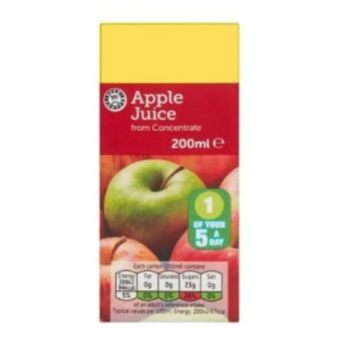 Order Euro Shopper Apple Juice 200ml From Loco Ashcroft Rd Snappy Shopper