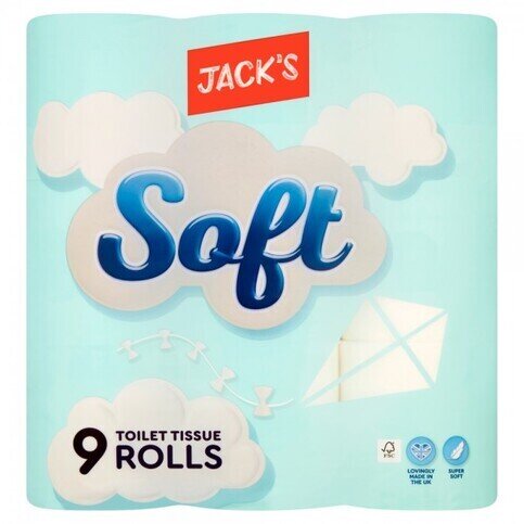 Order Jacks Soft Toilet Tissue Rolls 9 Pack from Sunderland Wines ...