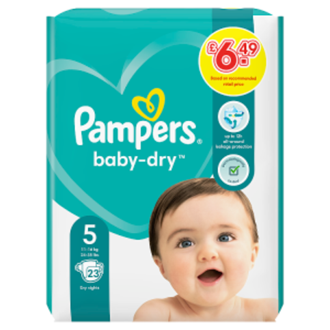 Order Pampers Baby-Dry Size 5, Nappies, 11kg - 16kg, Up To 12h ...