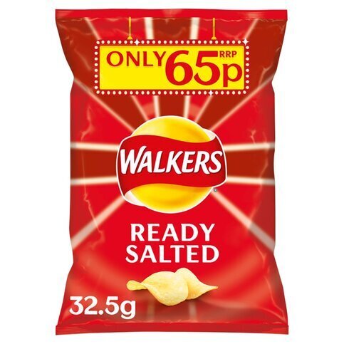 Order Walkers Ready Salted Crisps 65p PMP 32.5g from Nisa Shieldhill ...